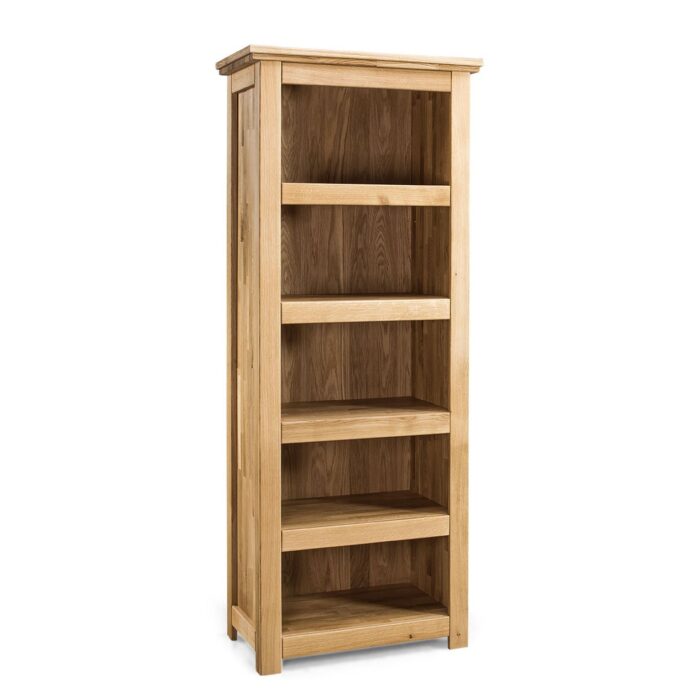 regal-drewniany-biblioteczka-slupek-z-5-polkami-lite-drewno-debowe-olejowane-styl-srodziemnomorski